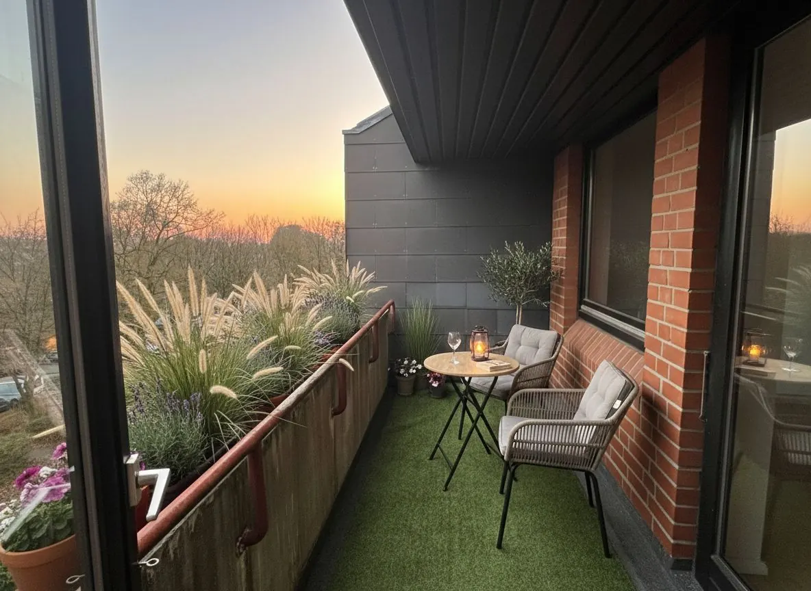 Balkon bei Sonnenuntergang – Referenzprojekt Ahrensburg