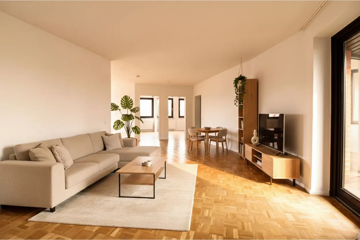 Wohnzimmer – Referenzprojekt Ahrensburg